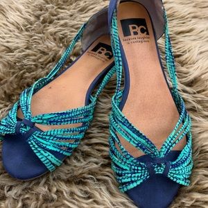 BC Footwear Women’s Sharp As A Tack Blue Sandal